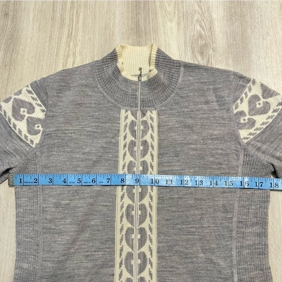 Obermeyer Wool Long Sleeve‎ Sweater Cardigan Jacket Size Medium Women - Picture 11 of 14